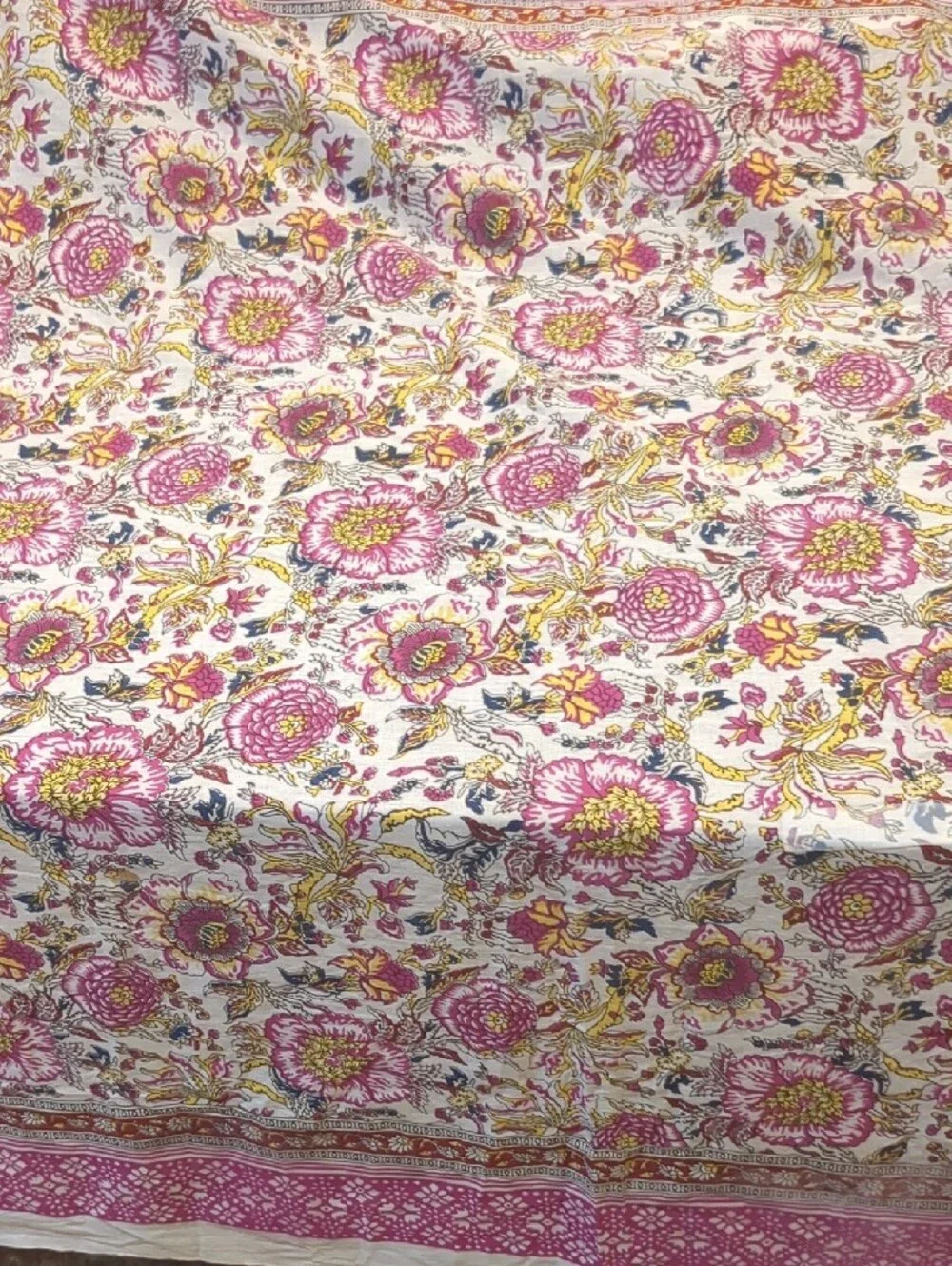 Vintage tablecloth featuring